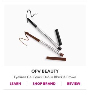 OPV Beauty Eyeliner Gel Pencil Duo in Black & Brown